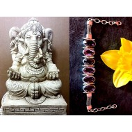 Indian silver jewellery - Indian Amethyst Bracelet