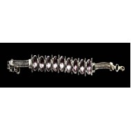 Indian silver jewellery - Indian Amethyst Bracelet