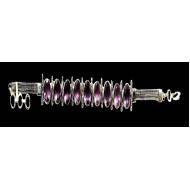 Indian silver jewellery - Indian Amethyst Bracelet