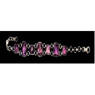 Indian silver jewellery - Indian Amethyst Bracelet