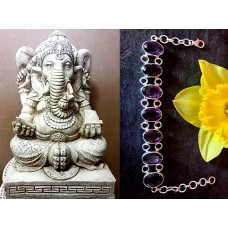 Indian silver jewellery - Indian Amethyst Bracelet Indian silver jewellery - Indian Amethyst Bracelet