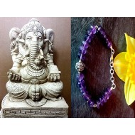Indian silver jewellery - Indian Amethyst Bracelet