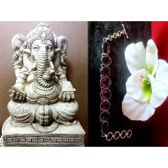 Indian silver jewellery - Indian Amethyst Bracelet