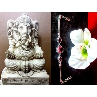 Indian silver jewellery - Indian Amethyst Bracelet