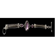 Indian silver jewellery - Indian Amethyst Bracelet
