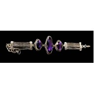 Indian silver jewellery - Indian Amethyst Bracelet