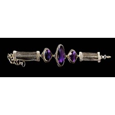 Indian silver jewellery - Indian Amethyst Bracelet Indian silver jewellery - Indian Amethyst Bracelet