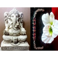 Bijoux indiens argent - Bracelet indien Améthyste