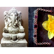 Indian silver jewellery - Indian Amethyst Bracelet