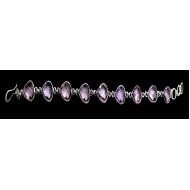Bijoux indiens amethyste Bracelet argent