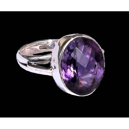 Indian silver jewelry - Indian Amethyst Ring,Indian rings