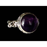Indian silver jewelry - Indian Amethyst Ring