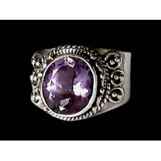 Bijoux indiens - Bague indienne Améthyste Bijoux indiens - Bague indienne Améthyste