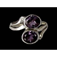 Indian silver jewelry - Indian Amethyst Ring