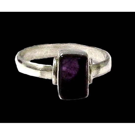Indian silver jewelry - Indian Amethyst Ring,Indian rings