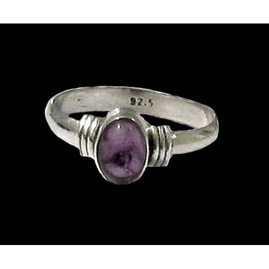 Indian silver jewelry - Indian Amethyst Ring,Indian rings