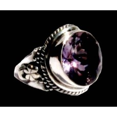India jewelry - Silver ring Amethyst