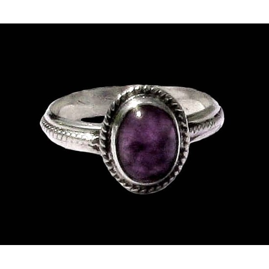 Indian silver jewelry - Indian Amethyst Ring,Indian rings