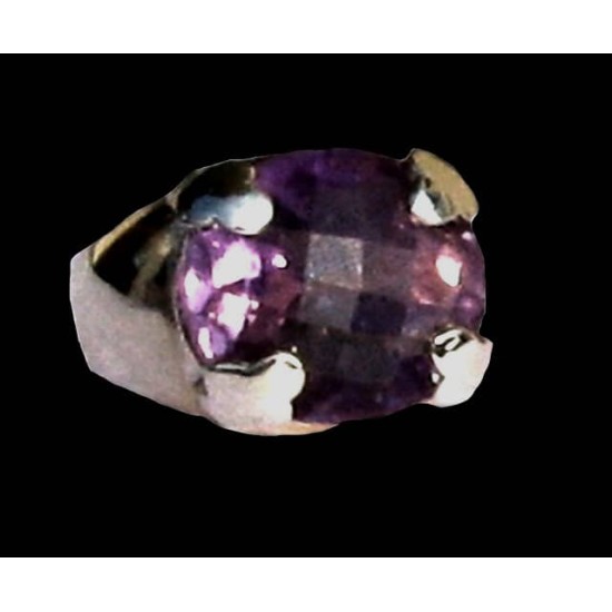 Indian silver jewelry - Indian Amethyst Ring,Indian rings