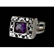Bijoux indiens - Bague indienne Améthyste Bijoux indiens - Bague indienne Améthyste