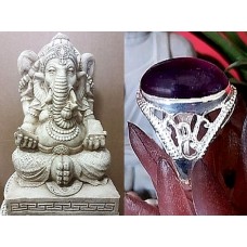 Bijoux indiens - Bague indienne Améthyste Bijoux indiens - Bague indienne Améthyste