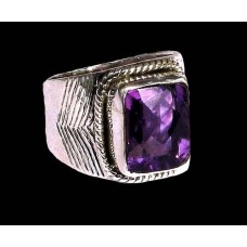 Bijoux indiens - Bague indienne Améthyste Bijoux indiens - Bague indienne Améthyste