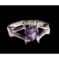 Indian silver jewelry - Indian Amethyst Ring