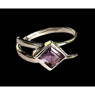 Indian silver jewelry - Indian Amethyst Ring