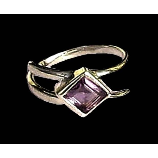 Indian silver jewelry - Indian Amethyst Ring,Indian rings