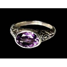 Bijoux indiens - Bague indienne Améthyste Bijoux indiens - Bague indienne Améthyste