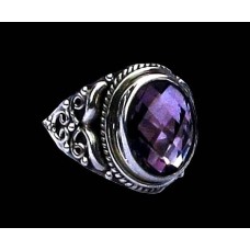 Bijoux indiens - Bague indienne Améthyste Bijoux indiens - Bague indienne Améthyste