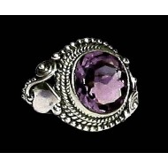 Bijoux indiens - Bague indienne Améthyste