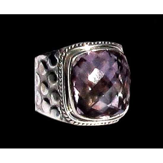 Indian silver jewelry - Indian Amethyst Ring,Silver mens rings