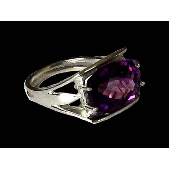 Indian silver jewelry - Indian Amethyst Ring,Indian rings