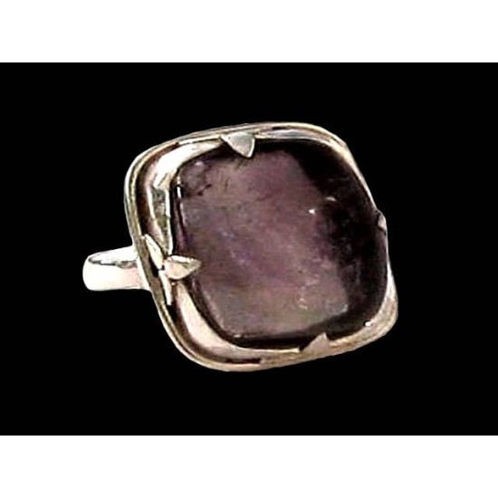 Indian silver jewelry - Indian Amethyst Ring,Indian rings