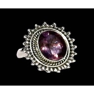 Indian silver jewelry - Indian Amethyst Ring