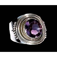 Indian silver jewelry - Indian Amethyst Ring