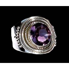 Bijoux indiens - Bague indienne Améthyste Bijoux indiens - Bague indienne Améthyste