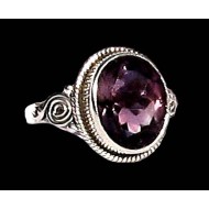 Indian silver jewelry - Indian Amethyst Ring