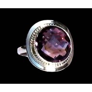 Indian silver jewelry - Indian Amethyst Ring