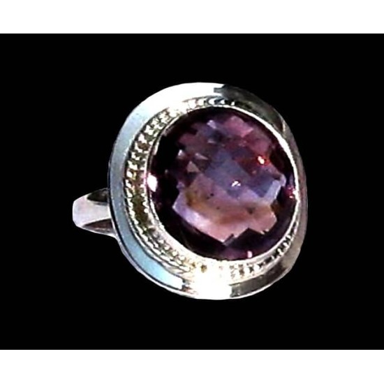 Indian silver jewelry - Indian Amethyst Ring,Indian rings