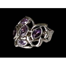 Bijoux indiens - Bague indienne Améthyste Bijoux indiens - Bague indienne Améthyste