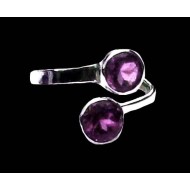 Indian silver jewelry - Indian Amethyst Ring