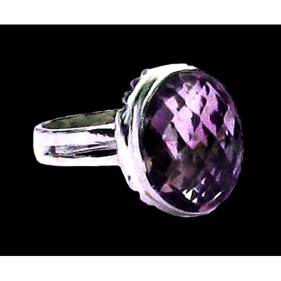 Indian silver jewelry - Indian Amethyst Ring,Indian rings