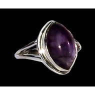 Indian silver jewelry - Indian Amethyst Ring