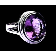 Indian silver jewelry - Indian Amethyst Ring