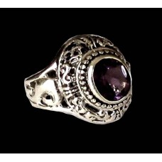 Bijoux indiens - Bague indienne Améthyste Bijoux indiens - Bague indienne Améthyste
