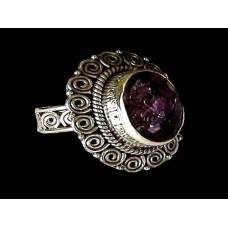 Indian silver jewelry - Indian Amethyst Ring Indian silver jewelry - Indian Amethyst Ring