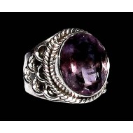 Indian silver jewelry - Indian Amethyst Ring