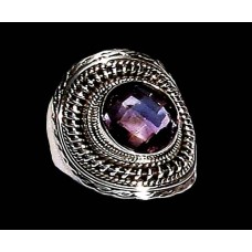 Indian silver jewelry - Indian Amethyst Ring Indian silver jewelry - Indian Amethyst Ring